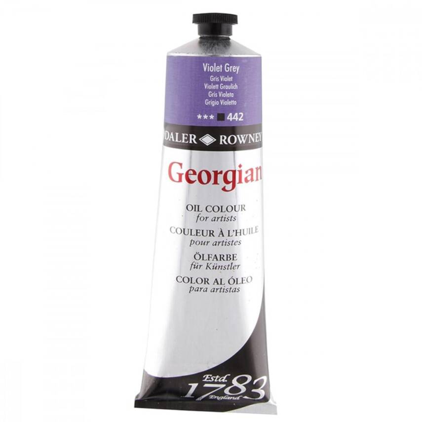 Daler Rowney Georgian Yağlı Boya 225 ml 442 Violet Grey - 1
