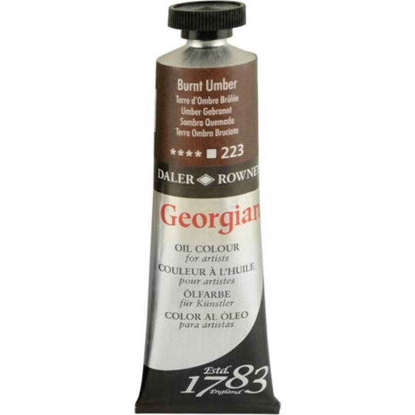 Daler Rowney Georgian Yağlı Boya 38 ml Burnt Umber - 1
