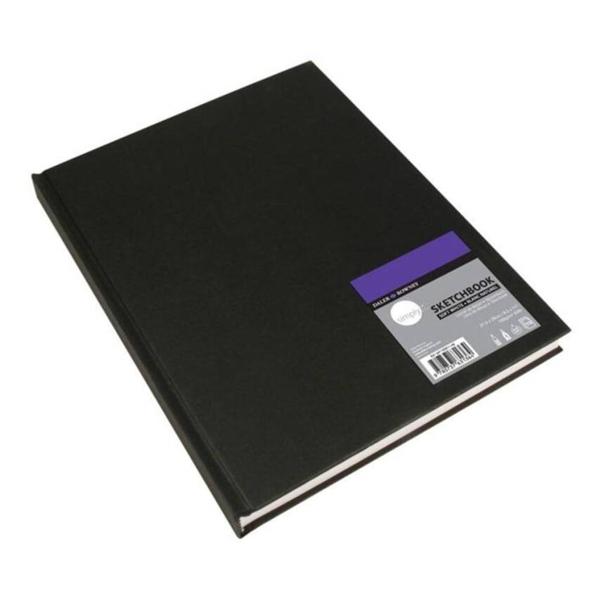 Daler Rowney Hard Cover Simply Sketch Sketchbook 14*21.6cm - 100g 110 Sheets - 1