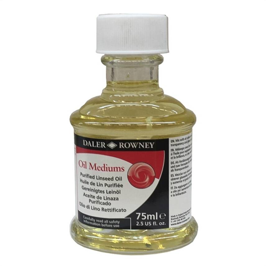 Daler Rowney Purified Linseed Oil 75ml. - 1