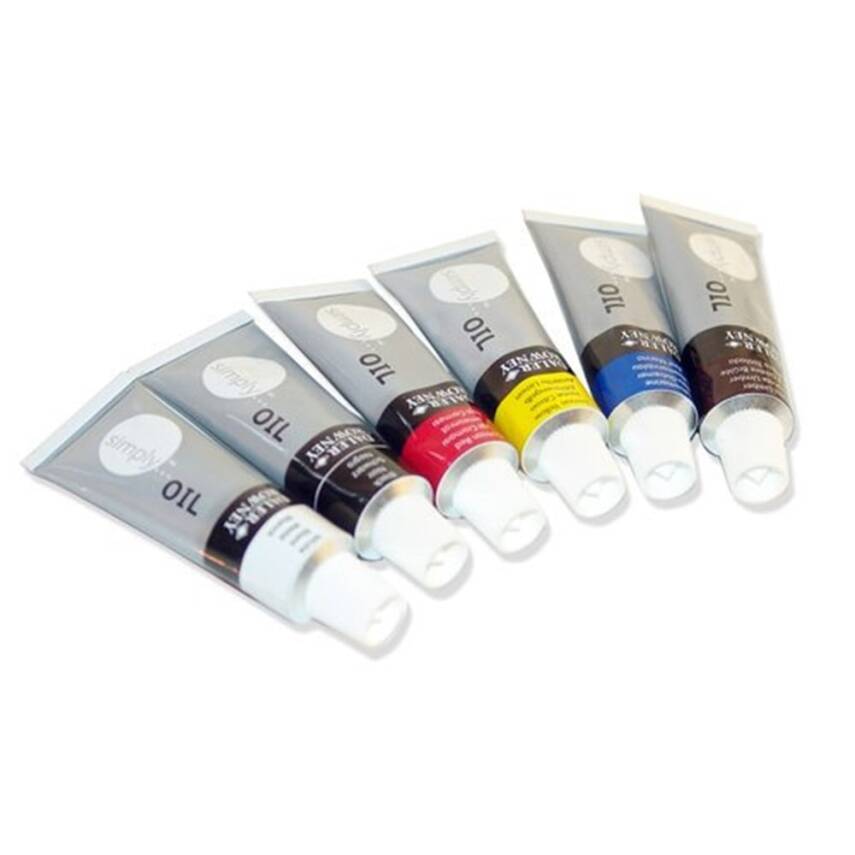 Daler-Rowney Simply Oil Colour Set 6 Colours x 12 ml. - 2