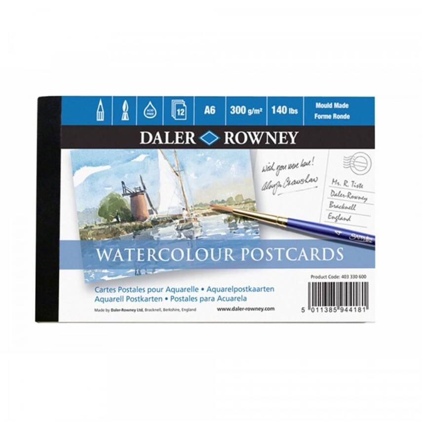Daler Rowney Suluboya Poscard 300 gr A6 12 Yaprak - 2