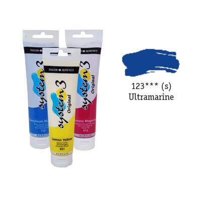 Daler Rowney System 3 Original Acrylic Paint 150 ml Ultramarine