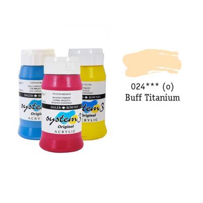 Daler Rowney System 3 Original Acrylic Paint 500 ml Buff Titanium