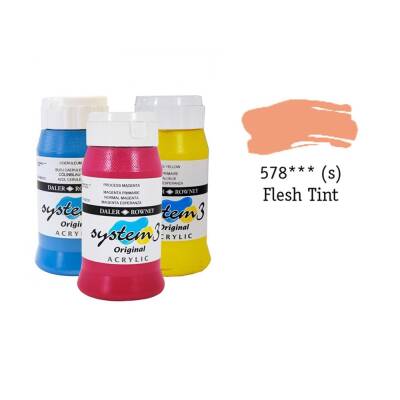 Daler Rowney System 3 Original Acrylic Paint 500 ml Flesh Tint