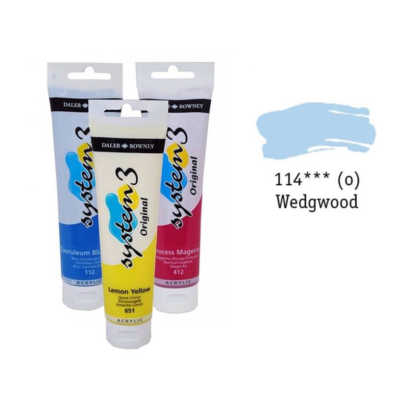 Daler Rowney System 3 Original Akrilik Boya 150 ml Wedgwood - 1