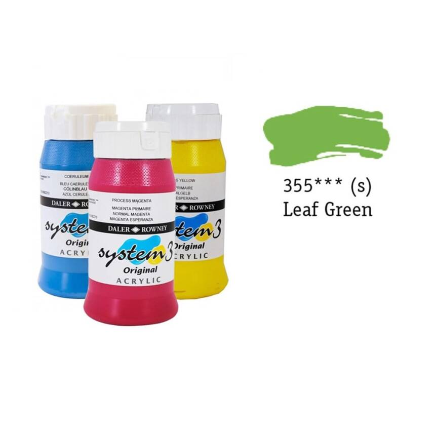 Daler Rowney System 3 Original Akrilik Boya Leaf Green - 1