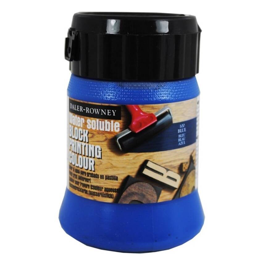 Daler Rowney Water Soluble Block Printing Color Blue 250 ml - 1