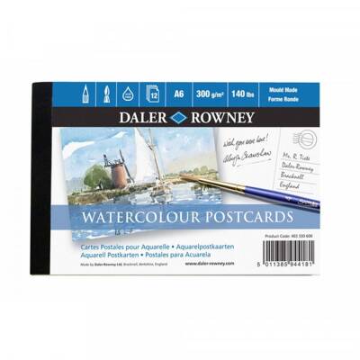 Daler Rowney Watercolour Poscard 300 gr A6 12 Sheets - 1