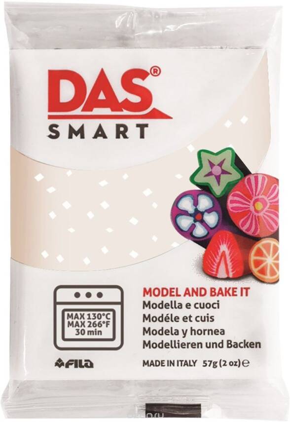 Das Smart Polymer Clay White Glitter 57 gr - 1
