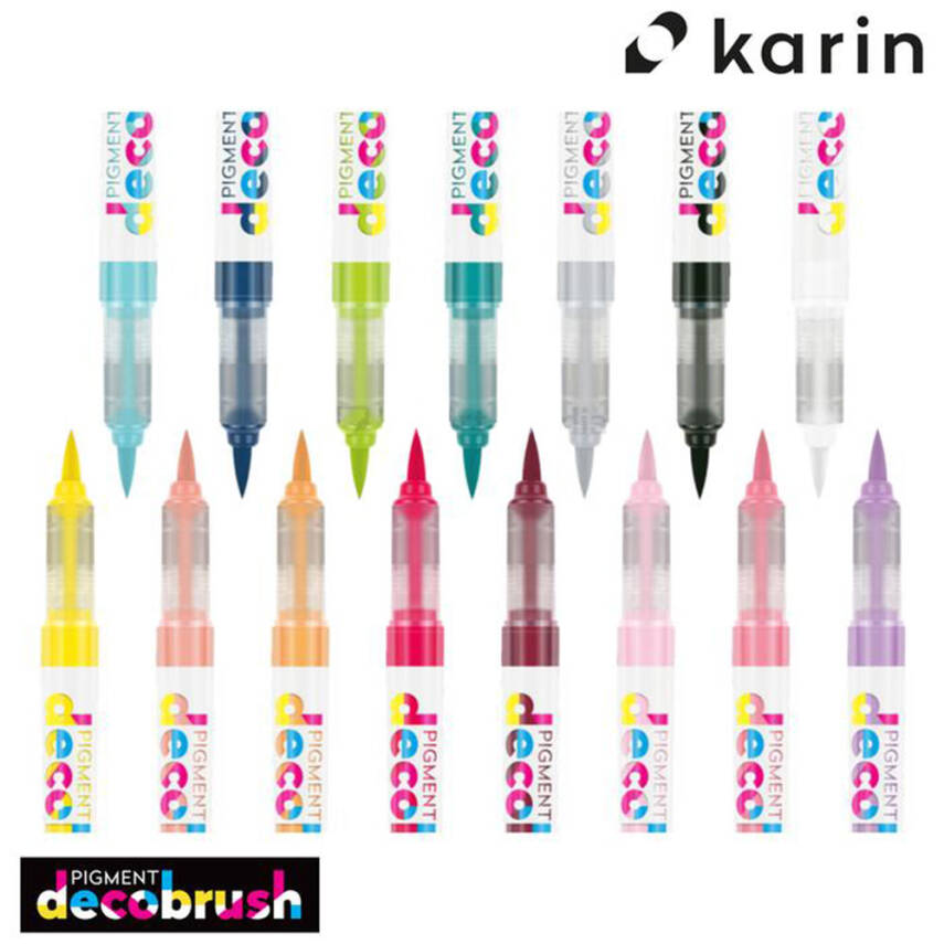 Decobrush Pigment Fırça Uçlu Marker Kalem - 1