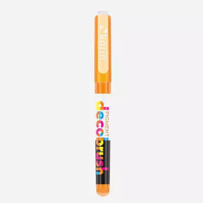 Decobrush Pigment Marker Bright Orange - 2