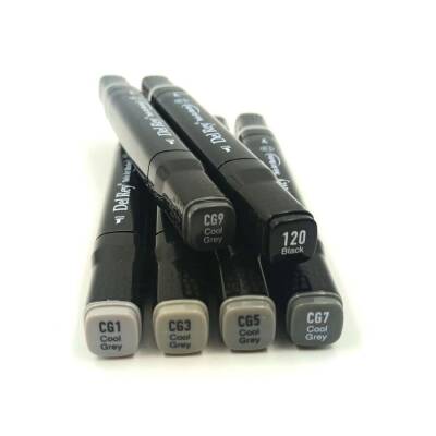 Del Rey Twin Marker Soğuk Gri Tonları 6'lı Set (1)