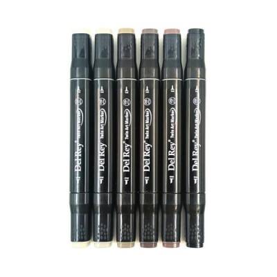 Del Rey Twin Marker Wood Colors Set of 6 - 1