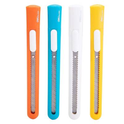 Deli Plastik Dar Maket Bıçağı 9 mm Karışık Renk 2025