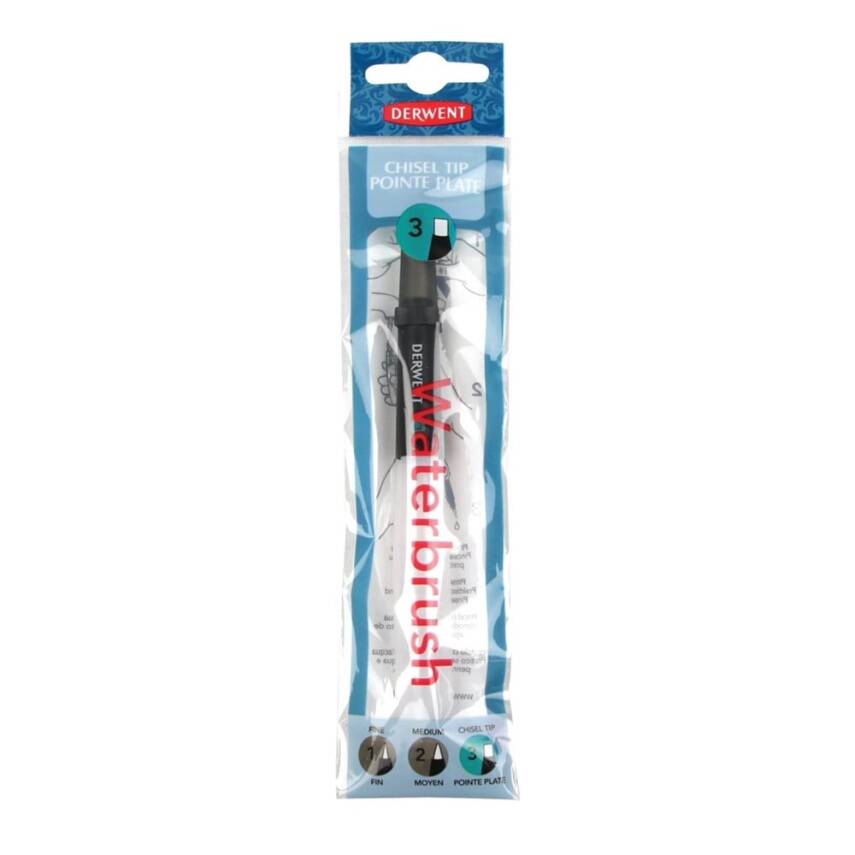 Derwent Chisel Tip Waterbrush (3 Numara) - 1