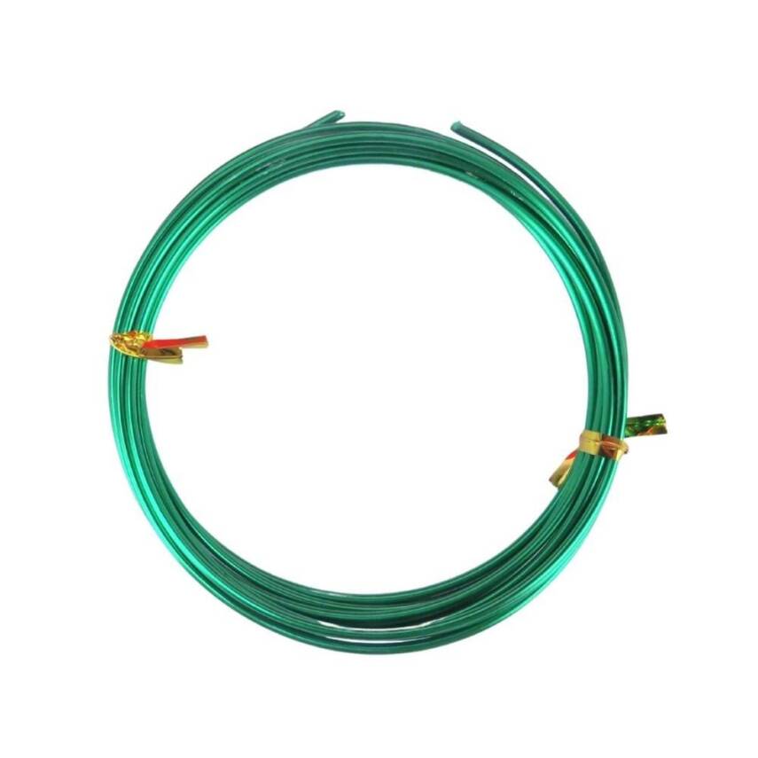 Dytac Aluminum Wire Round 2mm x 2mt Green - 1