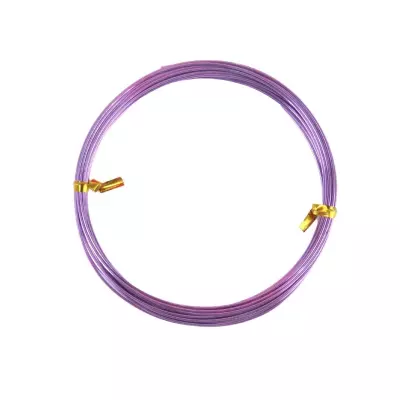 Dytac Alüminyum Tel Yuvarlak 1mm x 4mt Mor