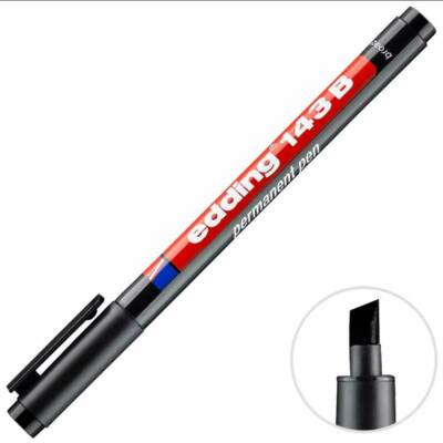 Edding 143-01 B Asetat Kalemi Kırmızı (1)