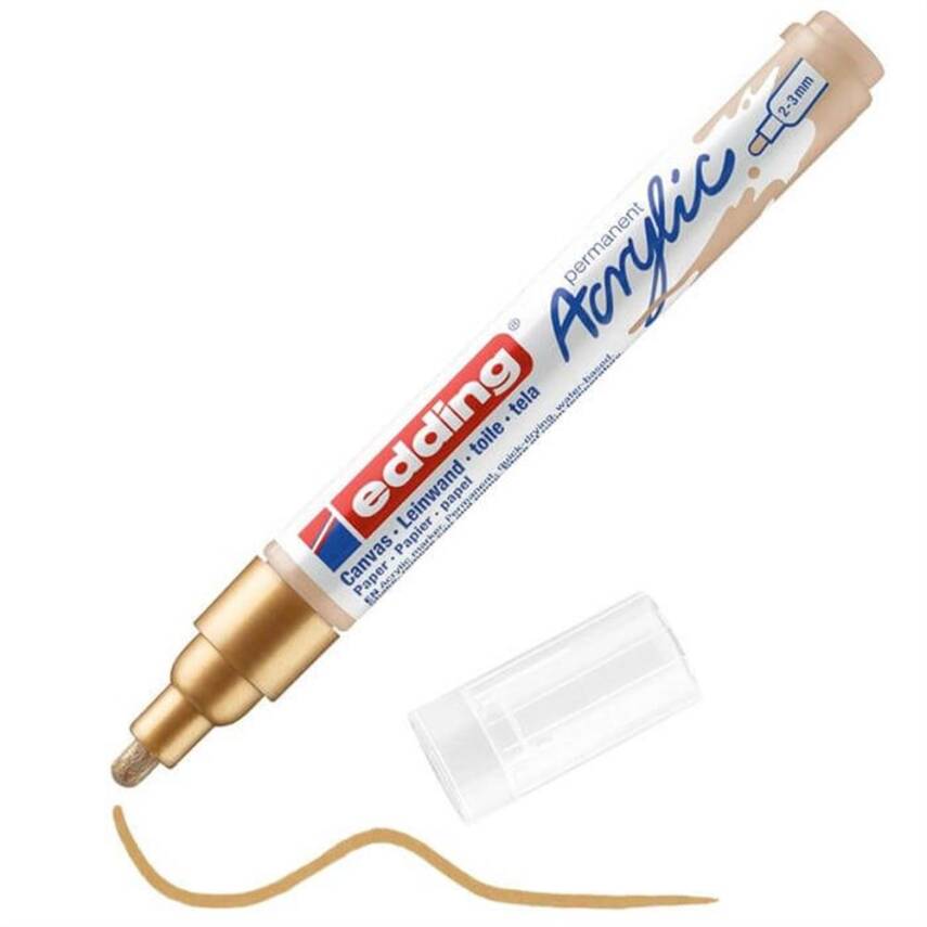 Edding 5100 Permanent Acrylic Marker Rich Gold - 1