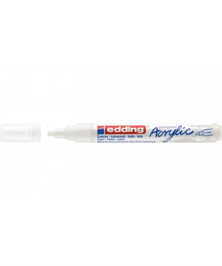 Edding 5100 Permanent Acrylic Marker White - 1
