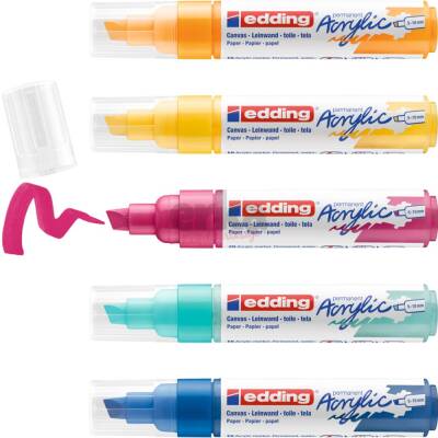 Edding Acrylic Marker Thick Tip 5-Piece Set Abstract E-5000 - 2