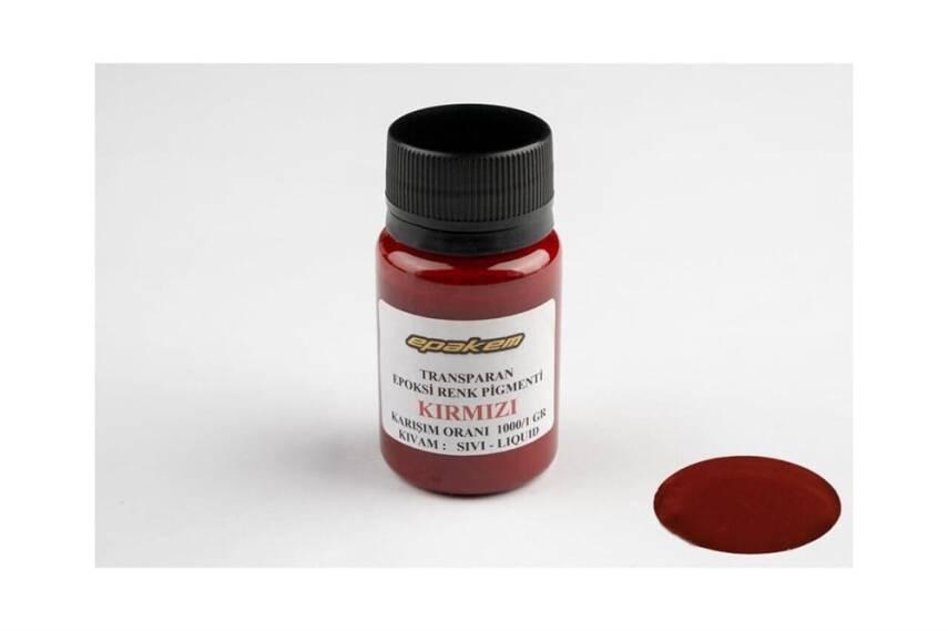 Epakem Epoksi Pigmenti 50 gr Kırmızı - 1