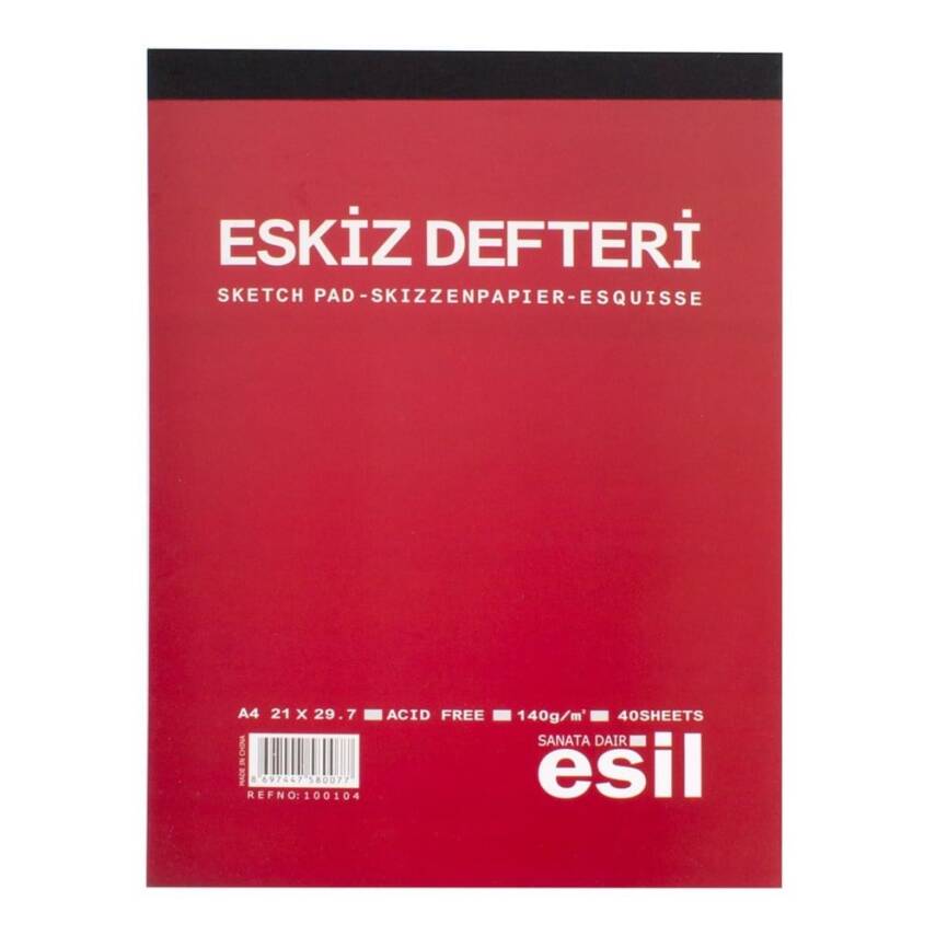 Esil Eskiz Defteri A4 Ciltli 140 Gr. 210X297 mm 40 Sayfa - 1