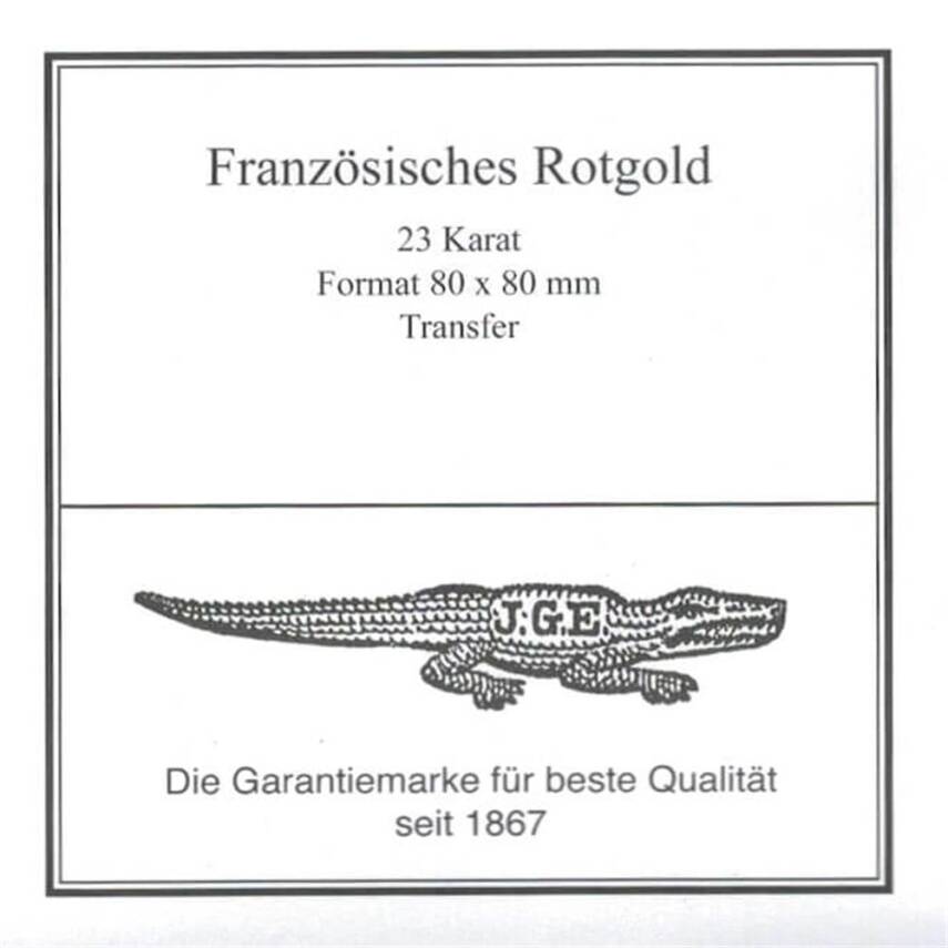 Eytzinger French Red Gold 23 Carat Transfer (Patent) Gold Leaf - 2