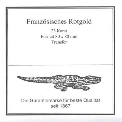 Eytzinger French Red Gold 23 Karat Kırmızı Transfer Defter Altın (1)