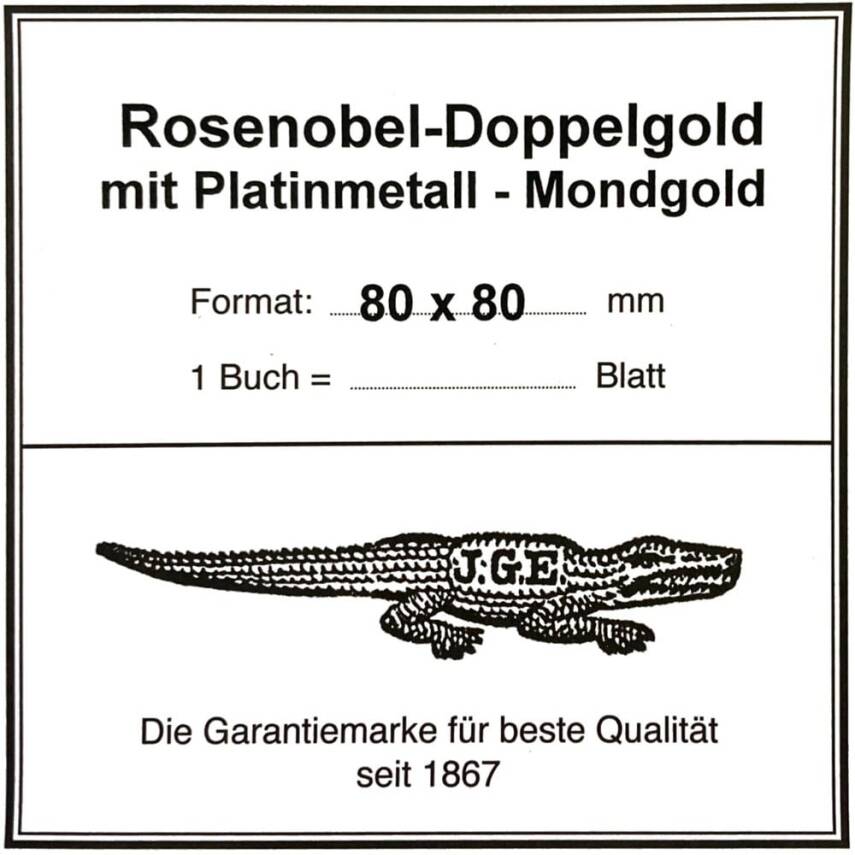 Eytzinger Rosenobel Double Gold with Platinmetall 23.5 Carat Moon Gold Loose Gold Leaf - 2