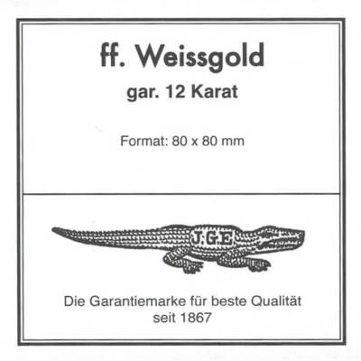 Eytzinger Weissgold 12 Carat White Transfer (Patent) Gold Leaf - 2