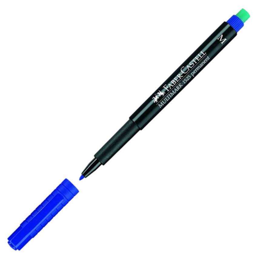 Faber Castell 1525 Acetate Pencil with Eraser M Tip - Blue - 1