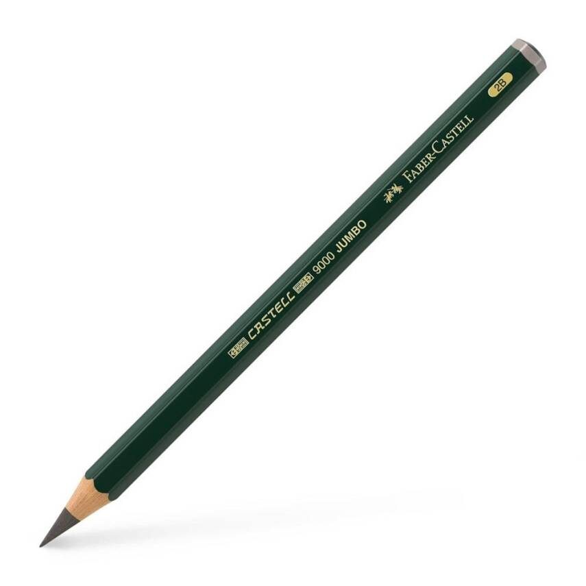 Faber Castell 9000 Dereceli Jumbo Kurşunkalem 2B - 1