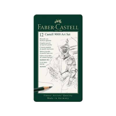 Faber Castell 9000 Graduated Pencil Set of 12 (8B-2H) - 2