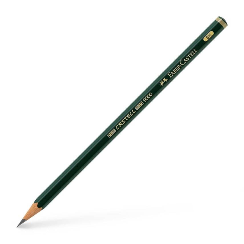 Faber Castell 9000 Graphite Pencil Dereceli Kurşun Kalem 6H - 1