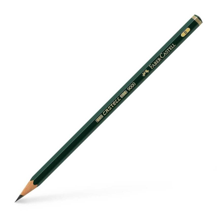 Faber Castell 9000 Graphite Pencil Dereceli Kurşun Kalem B - 1