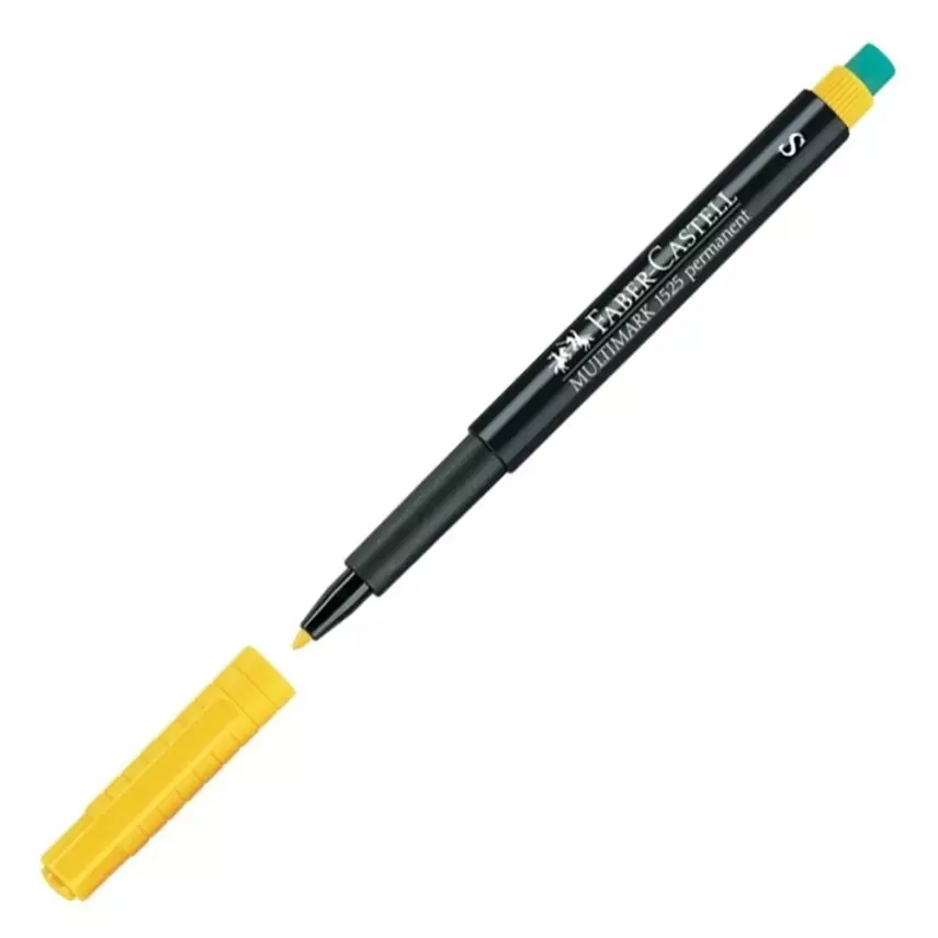 Faber Castell Acetate Pen (S) Series Yellow - 1