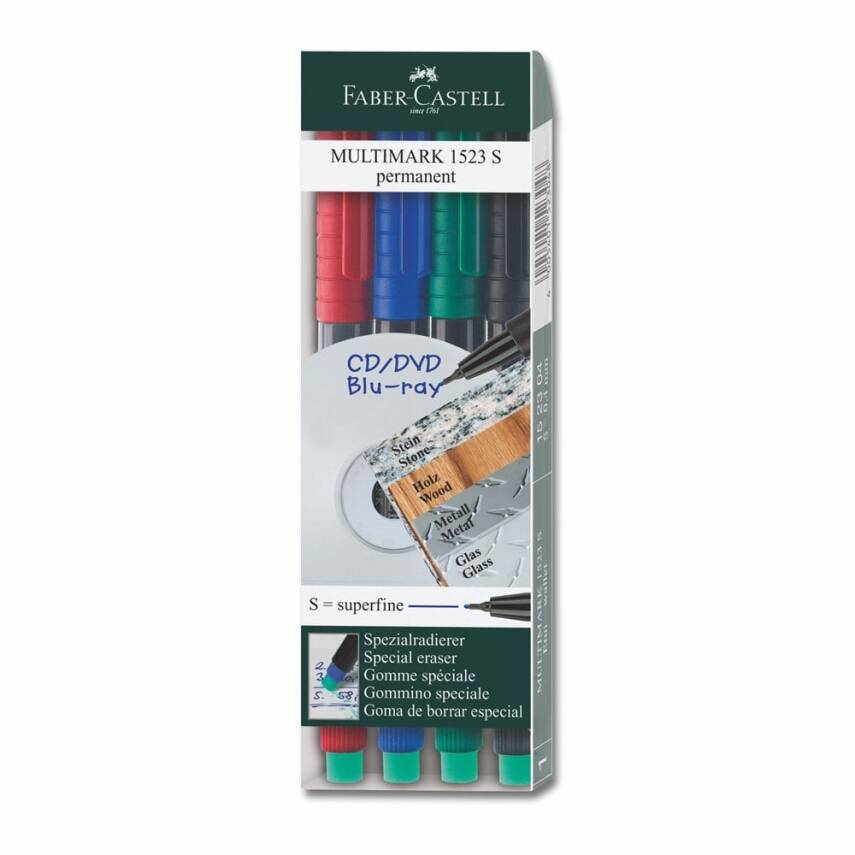 Faber-Castell Permanent(S) 4'lü Takım - 1