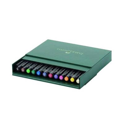 Faber Castell Pitt Çizim Kalemi Fırça Uç Studio Box, 12 Renk (1)