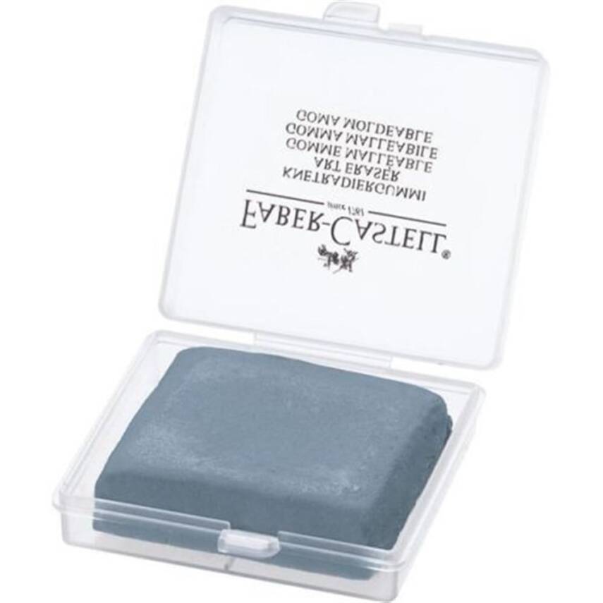 Faber Castell Plastik Kutulu Gri Hamur Silgi - 1
