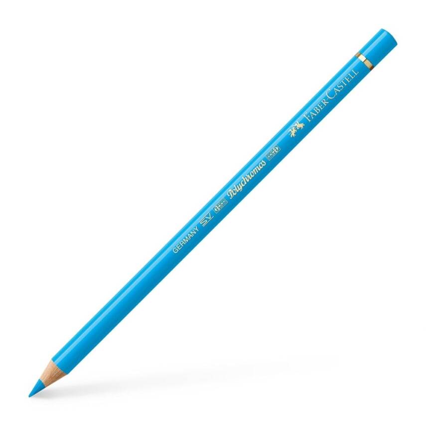 Faber Castell Polychromos Artist Color Pencil 145 Light Phthalo Blue - 1