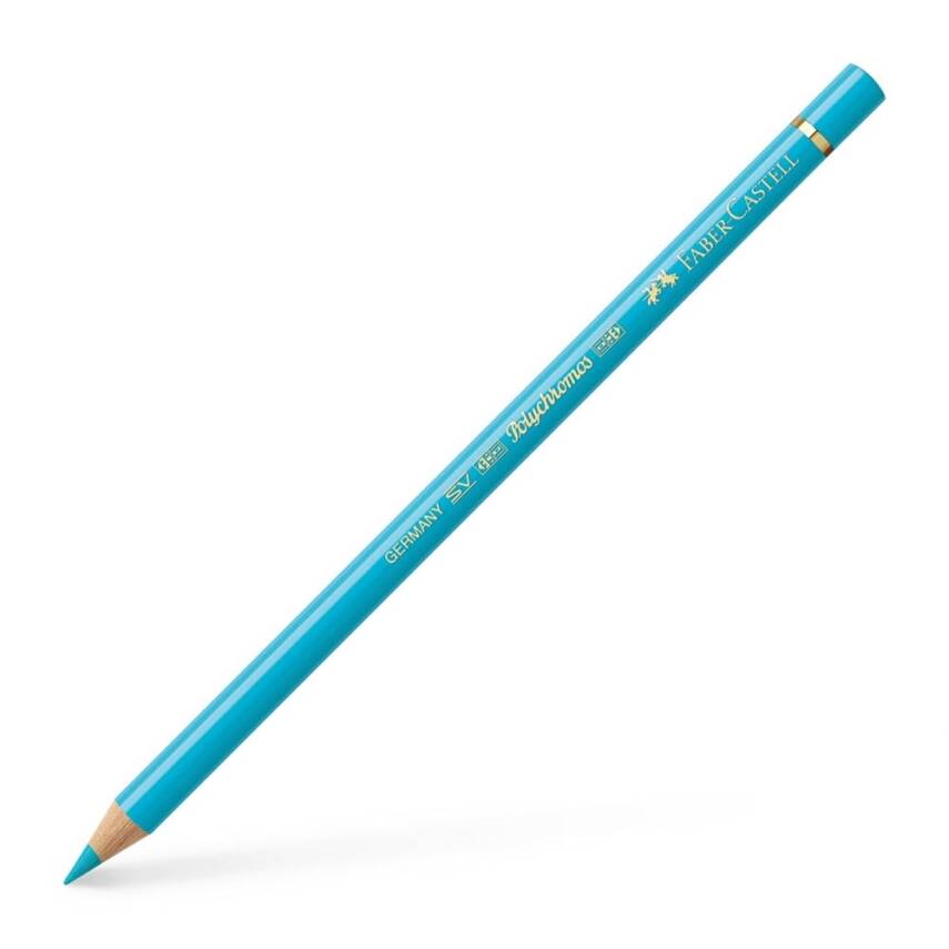 Faber Castell Polychromos Artist Coloring Pencil 154 Light Cobalt Turqoise - 1