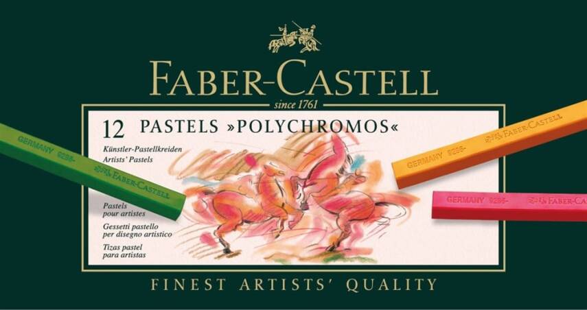 Faber Castell Polychromos Pastel Boya 12 Renk - 1