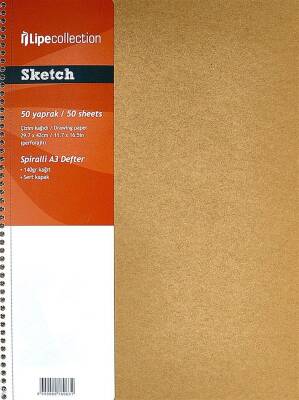 Fabio Ricci Spiralli Sketch Defteri 50 Yaprak A3