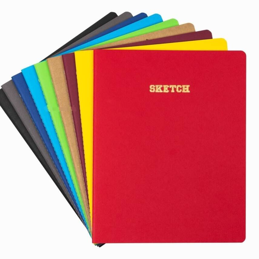 Fabio Ricci Stitched Sketchbook Colored Cover 13x21cm 100gr - 1