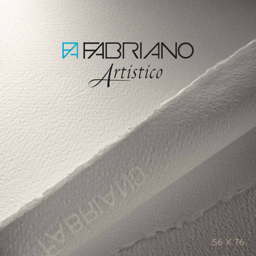 Fabriano Artistico Suluboya Kağıdı Extra White Cold Pressed 640 gr 56x76 cm - 1