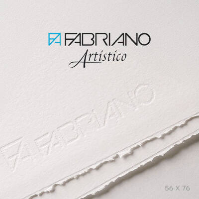 Fabriano Artistico Watercolor Paper Extra White Hot Pressed 300 gr 56x76 cm