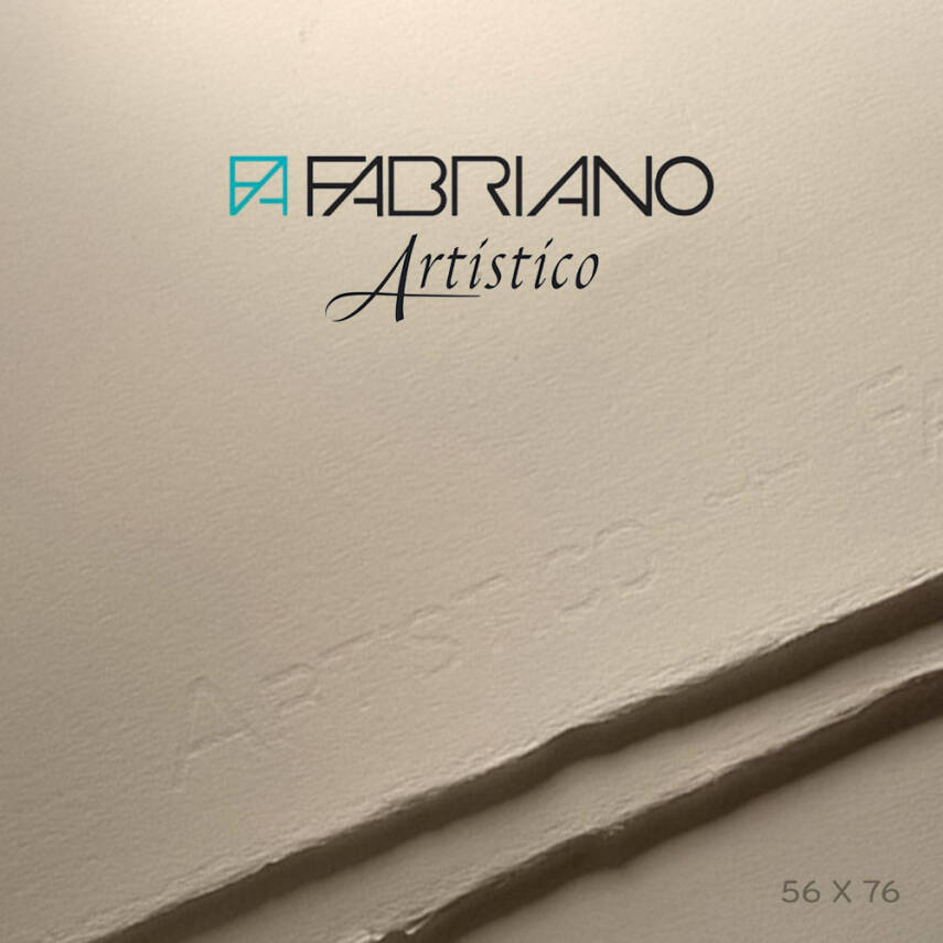 Fabriano Artistico Watercolor Paper Traditional White Hot Pressed 300 gr 56x76 cm - 1
