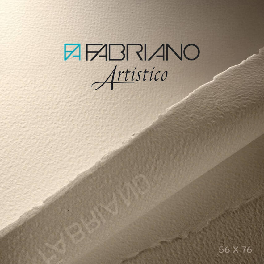 Fabriano Artistico Watercolor Paper Traditional White Rough 640 gr 56x76 cm - 1